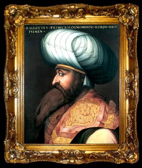 framed  ALLORI  Cristofano Portrait of Bayezid I, ta009-2